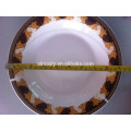 Round ceramic omega deep plate